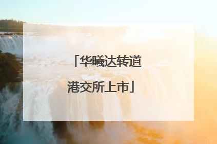 华曦达转道港交所上市